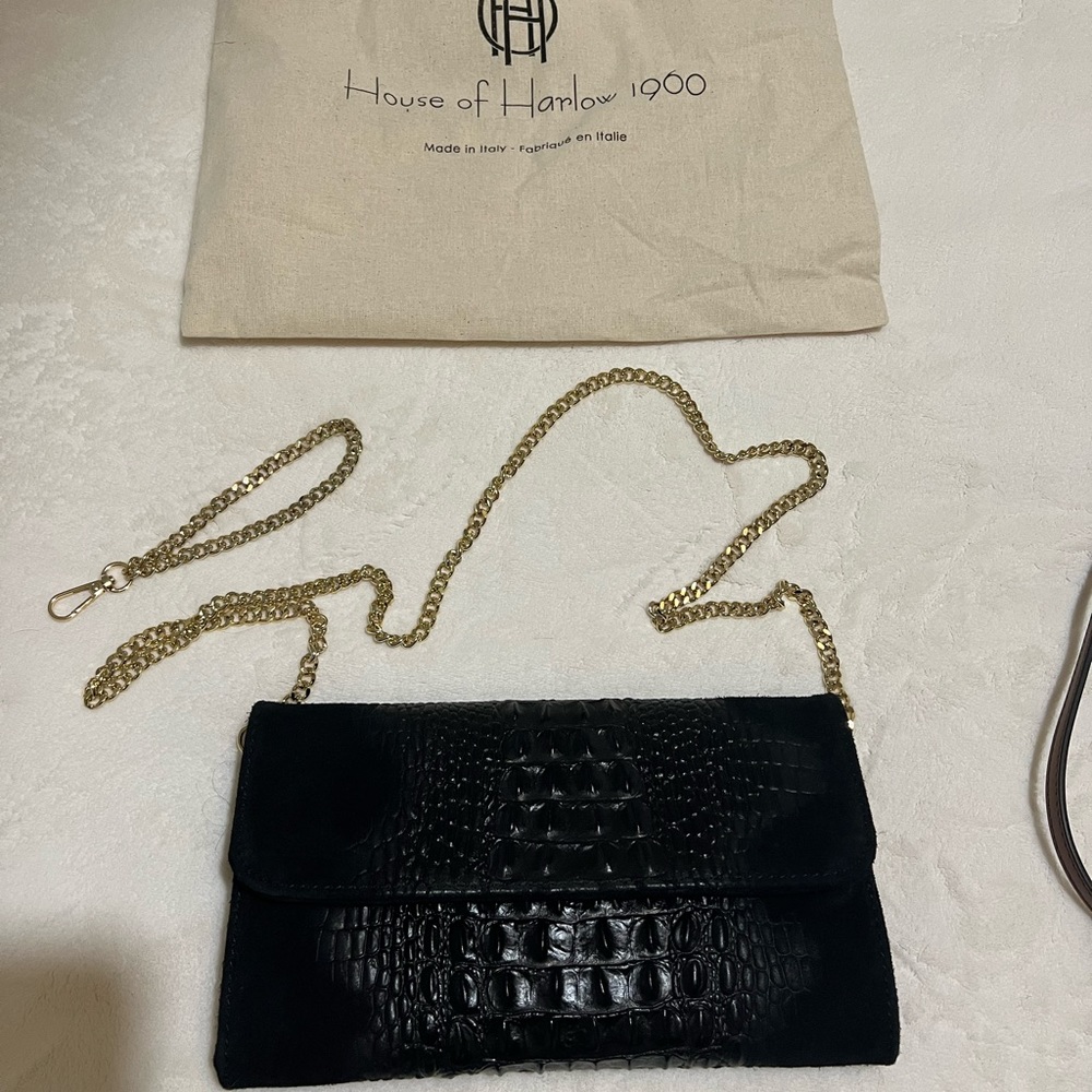 House of Harlow 1960 Leather Clutch Purse